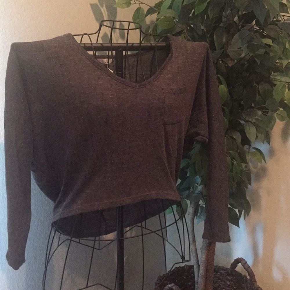 Charcoal colored long sleeve